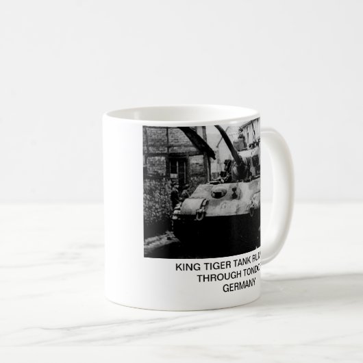 KÖNIG TIGER TANK MUG KAFFEETASSE (VorderseiteRechts)