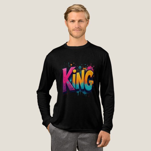 König  Tri-Blend shirt (Volle Vorderseite)
