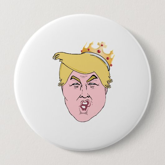 König Trump Button (Vorderseite)