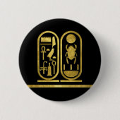 König Tut Cartouche Button (Vorderseite)