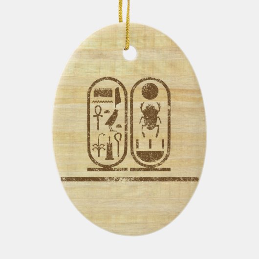 König Tut Keramik Ornament (Hinten)