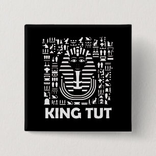 König Tut Pharao ägyptisches Hieroglyphen Alphabet Button