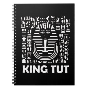 König Tut Pharao ägyptisches Hieroglyphen Alphabet Notizblock