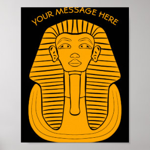 König Tut Tutanchamun Altägyptisches Grafik T-Shir Poster