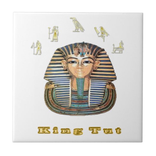 König Tut und Ägypten Fliese (Vorderseite)