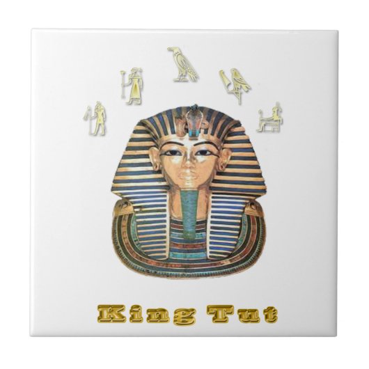 König Tut und Ägypten Fliese (Vorderseite)