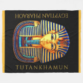 König Tutankhamun alter ägyptischer Pharao Fleecedecke (Vorderseite (Horizontal))