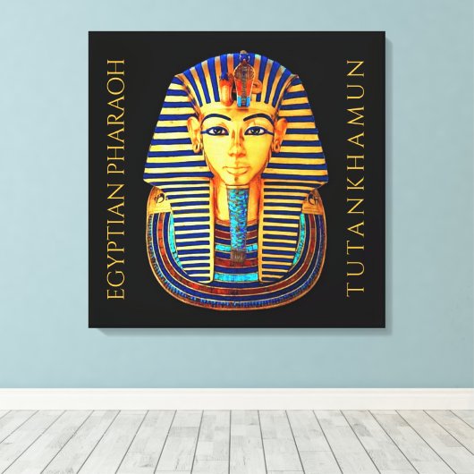 König Tutankhamun Antiker ägyptischer Pharao Leinwanddruck (Insitu (Holzboden))