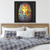König Tutankhamun Antiker ägyptischer Pharao Leinwanddruck (Insitu (Schlafzimmer))