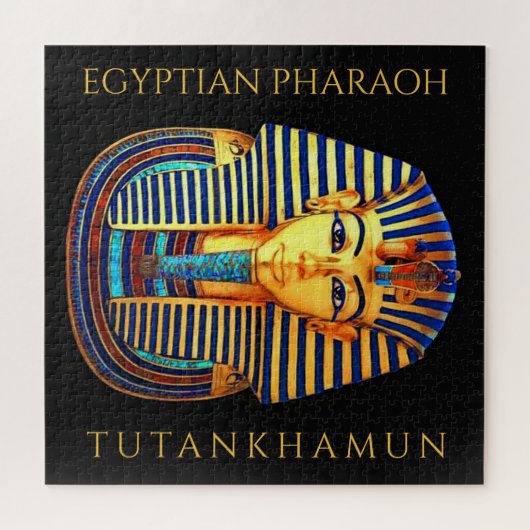 König Tutankhamun Antiker ägyptischer Pharao Puzzle (Horizontal)