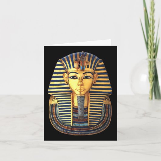 König Tutankhamun, Goldmaske, Pharao in Ägypten Ankündigung (Vorderseite)