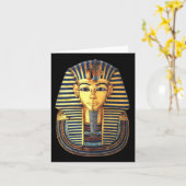 König Tutankhamun, Goldmaske, Pharao in Ägypten Karte (Gelbe Blume)