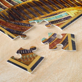 König Tutankhamun mit Hieroglyphen Gold und Schwar Puzzle (Seite)