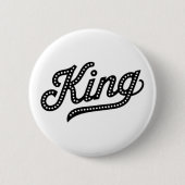 König Typography elegantes Design Button (Vorderseite)