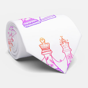 König-u. Königin-Schach-Zahlen Krawatte