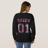 König und Königin 01 Sweatshirt (Schwarz voll)