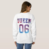 König und Königin 01 Sweatshirt (Schwarz voll)