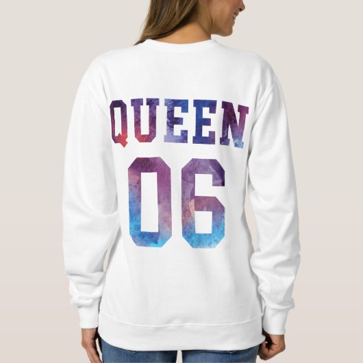 König und Königin 01 Sweatshirt (Rückseite)