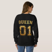 König und Königin 01 Sweatshirt (Schwarz voll)