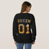 König und Königin 01 Sweatshirt (Schwarz voll)