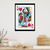 König und Königin des Herzens Poster (Küche)