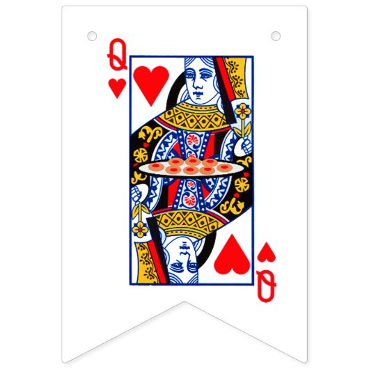 König und Königin des Herzens Wimpelkette (Zweite Fahne)