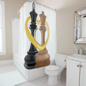 König und Königin Duschvorhang (Beispiel)