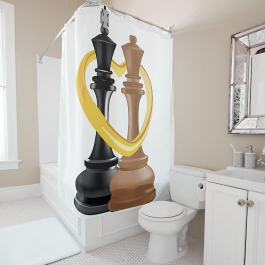 König und Königin Duschvorhang (Beispiel)