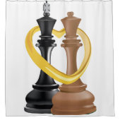 König und Königin Duschvorhang (Vorderseite)