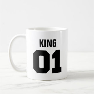 König und Königin| Moderne Typografie Kaffeezucht Kaffeetasse