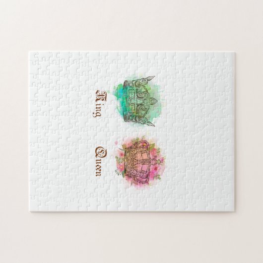 König und Königin Puzzle (Horizontal)