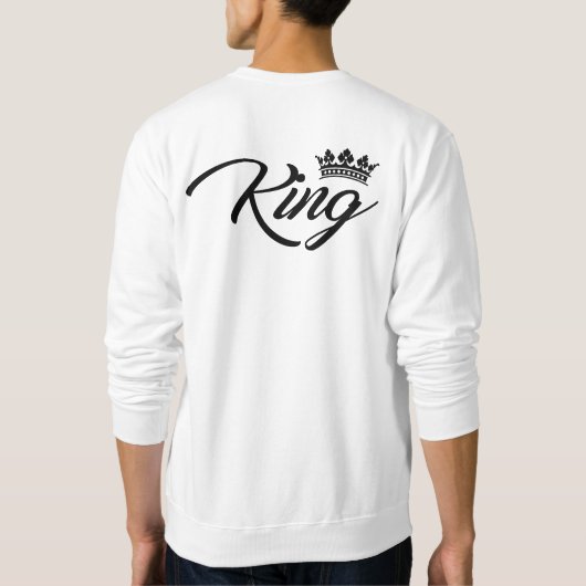 König und Königin Sweatshirt (Rückseite)