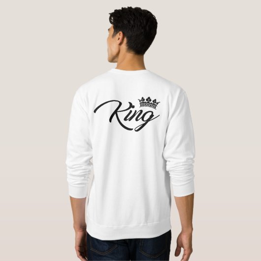 König und Königin Sweatshirt (Schwarz voll)