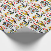 König- und Königinkarte Geschenkpapier (Ecke)