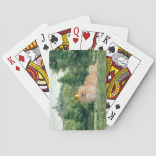 König und Schloss Spielkarten