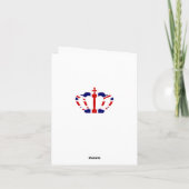 König unserer Schlossunion Jack Crown | Vatertag Karte (Rückseite)