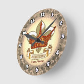 König-Vater-Uhr Runde Wanduhr (Winkel)