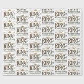 König von allem - Jesus Weihnachtskrone Geschenkpapier (Flach)