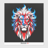 König von Amerika Aufkleber (Blatt)