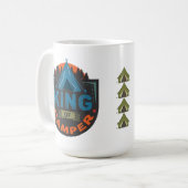 König von Camping Kaffeetasse (Vorderseite Links)