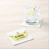 König von comms Untersetzer/beermat Rechteckiger Pappuntersetzer (Vor Ort)