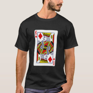 König von Diamanten, die Halloween-Kostüm auf Kart T-Shirt