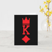 König von Diamanten Kartenspielen Halloween-Kostüm Karte (Gelbe Blume)