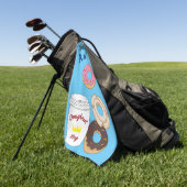 König von Doughnut Golfhandtuch (Gras)