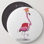 König von Flamingos Button (Vorne & Hinten)