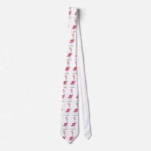 König von Flamingos Krawatte