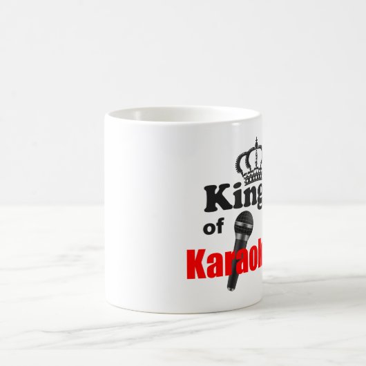 König von Karaoke Kaffeetasse (Mittel)