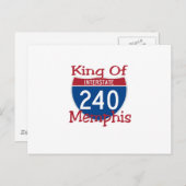 König von Memphis Postkarte (Vorne/Hinten)
