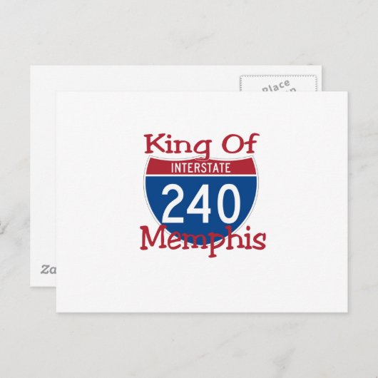 König von Memphis Postkarte (Vorne/Hinten)