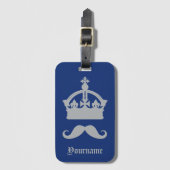 König von Mustaches individuelle Name Gepäckanhänger (Vorderseite Vertikal)